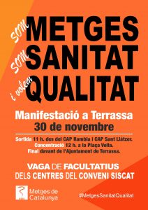 Manifestació i Concentració -Metges Catalunya-